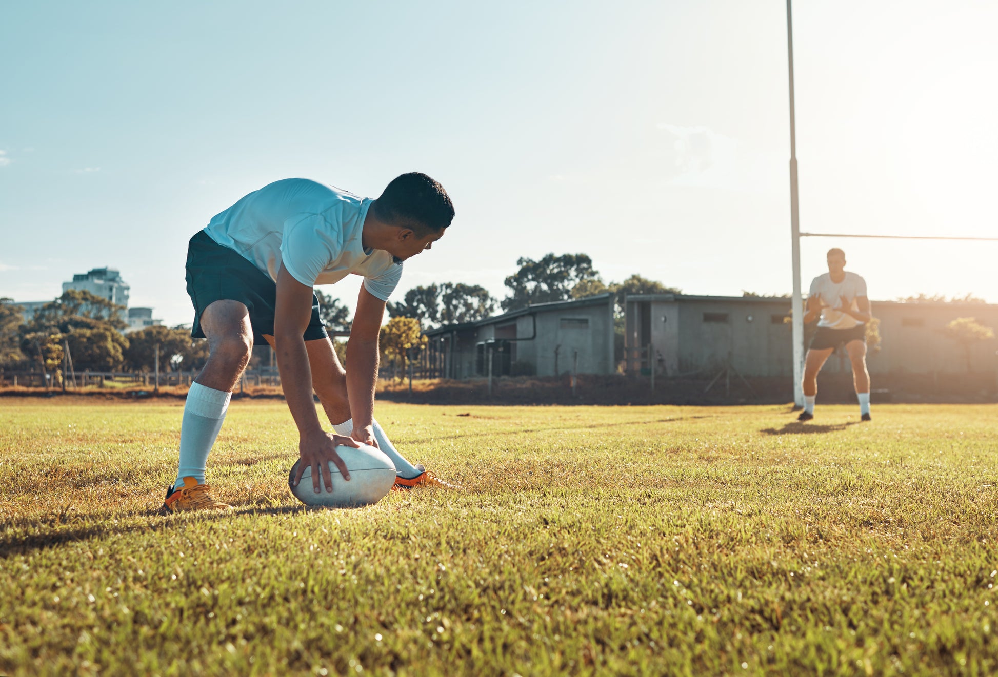 Rugby IQ Academy Monday Night Rugby training session with young players.